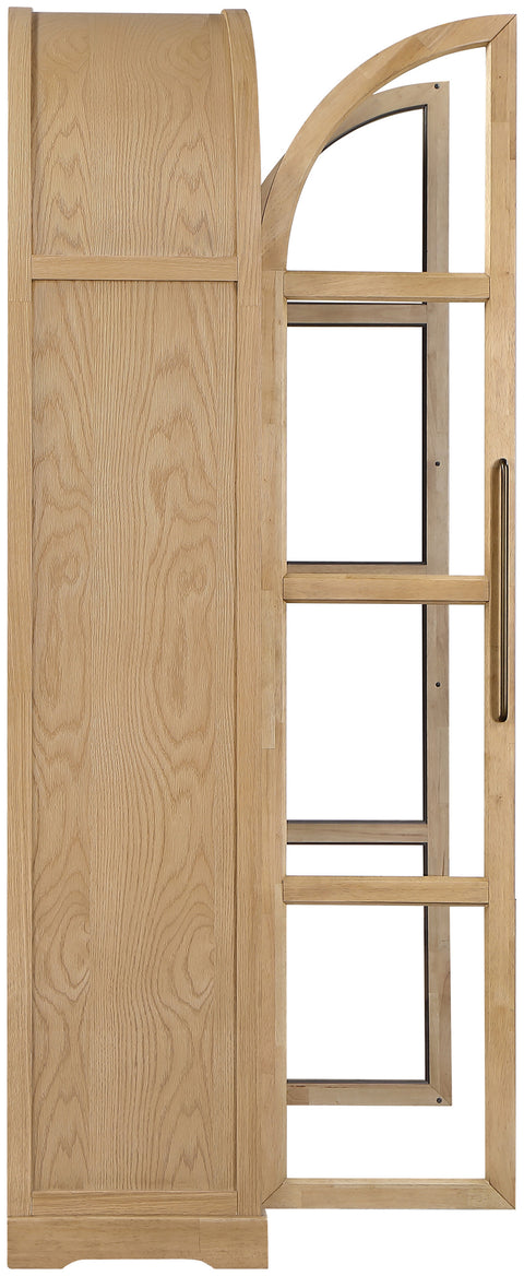 Prescott Natural Solid Wood Storage Cabinet, 1 Piece