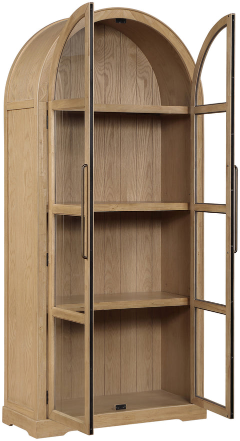 Prescott Natural Solid Wood Storage Cabinet, 1 Piece