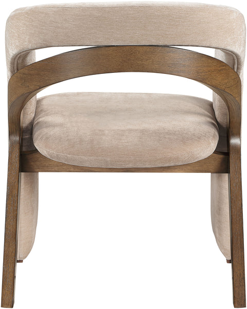 Talia Beige Fabric Upholstered Dining Chair, 1 Piece