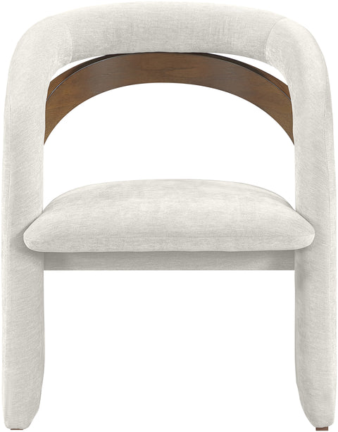 Talia Cream Fabric Upholstered Dining Chair, 1 Piece