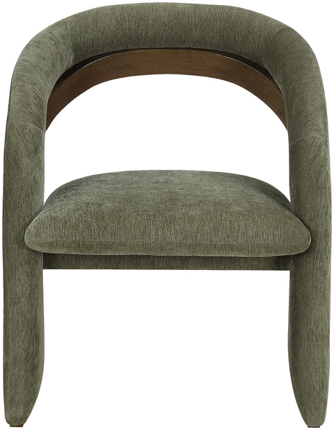 Talia Green Fabric Upholstered Dining Chair, 1 Piece
