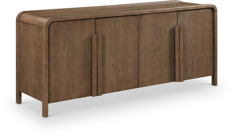Camden Brown Oak Veneer And Solid Wood Sideboard/Buffet, 1 Piece (Style 2)
