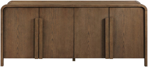 Camden Brown Oak Veneer And Solid Wood Sideboard/Buffet, 1 Piece (Style 2)