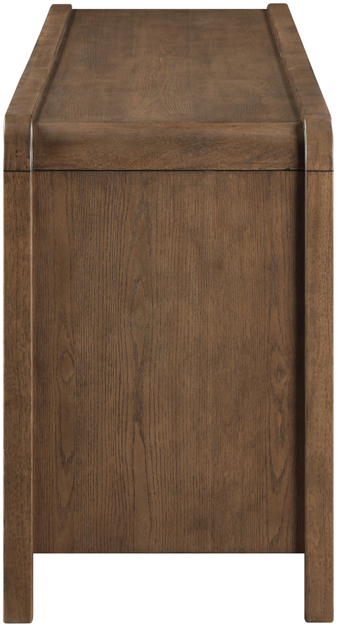 Camden Brown Oak Veneer And Solid Wood Sideboard/Buffet, 1 Piece (Style 2)