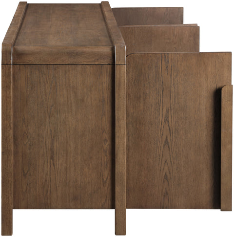 Camden Brown Oak Veneer And Solid Wood Sideboard/Buffet, 1 Piece (Style 2)
