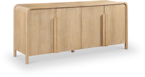 Camden Natural Oak Veneer And Solid Wood Sideboard/Buffet, 1 Piece (Style 2)