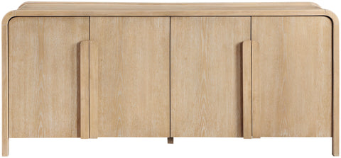 Camden Natural Oak Veneer And Solid Wood Sideboard/Buffet, 1 Piece (Style 2)