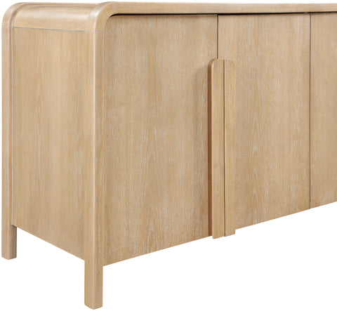Camden Natural Oak Veneer And Solid Wood Sideboard/Buffet, 1 Piece (Style 2)
