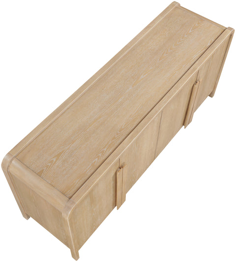 Camden Natural Oak Veneer And Solid Wood Sideboard/Buffet, 1 Piece (Style 2)