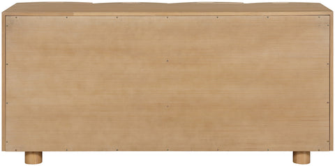 Farrah Natural Cane, Solid Wood And Oak Veneer Sideboard/Buffet, 1 Piece