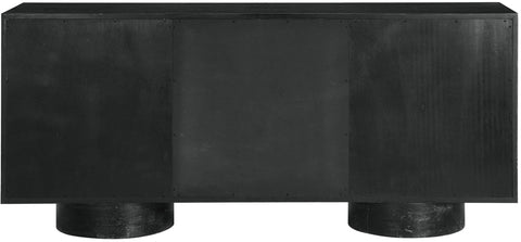 Romeo Black Rubberwood with Oak Veneer Sideboard/Buffet