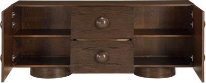 Romeo Brown Rubberwood with Oak Veneer Sideboard/Buffet