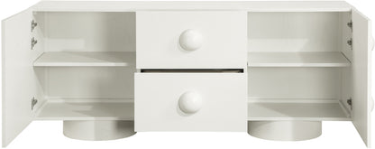 Romeo Cream Rubberwood with Oak Veneer Sideboard/Buffet