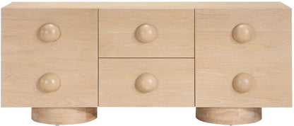 Romeo Natural Rubberwood with Oak Veneer Sideboard/Buffet