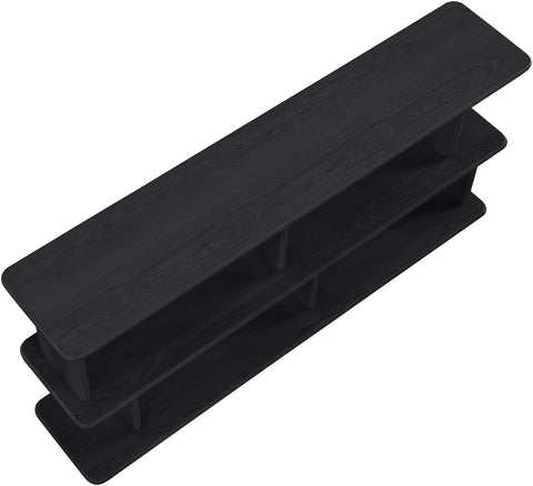 Camden Black Solid Wood And Oak Veneer Media Console, 1 Piece