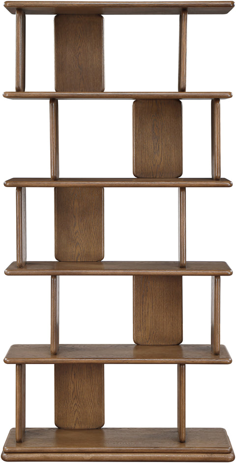 Camden Brown Solid Wood And Oak Veneer Bookcase, 1 Piece