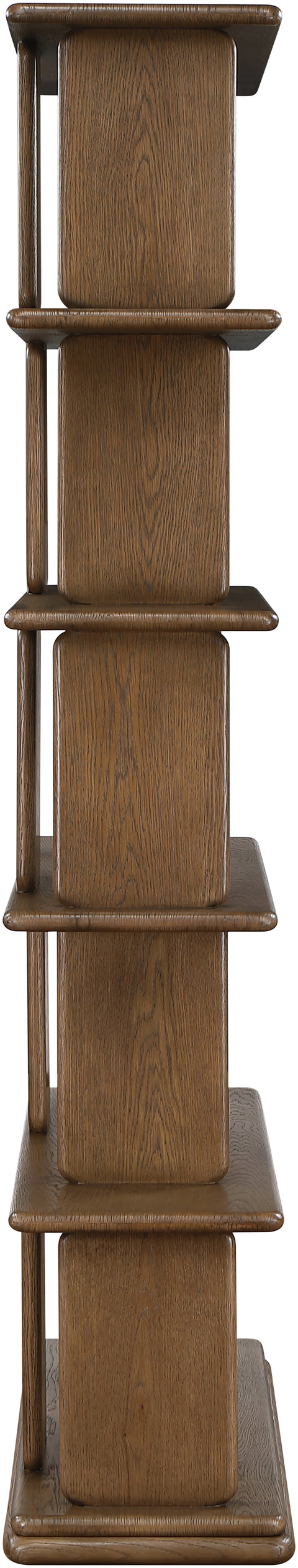 Camden Brown Solid Wood And Oak Veneer Bookcase, 1 Piece