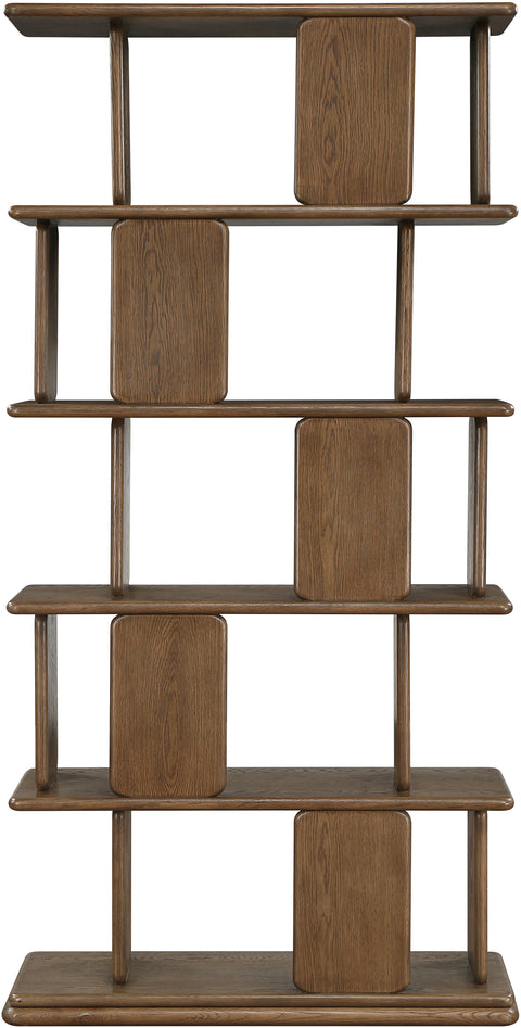 Camden Brown Solid Wood And Oak Veneer Bookcase, 1 Piece