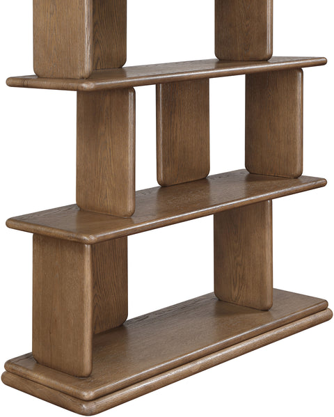 Camden Brown Solid Wood And Oak Veneer Bookcase, 1 Piece