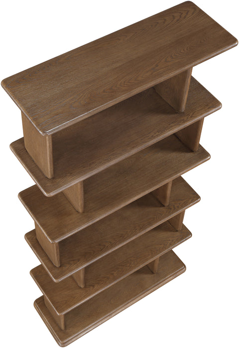 Camden Brown Solid Wood And Oak Veneer Bookcase, 1 Piece