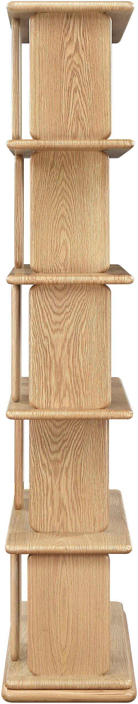 Camden Natural Solid Wood And Oak Veneer Bookcase, 1 Piece
