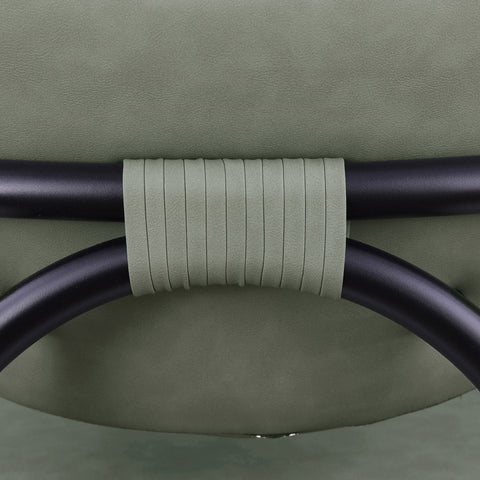 Nova Green Vegan Leather Upholstered Dining Chair, 2-Piece