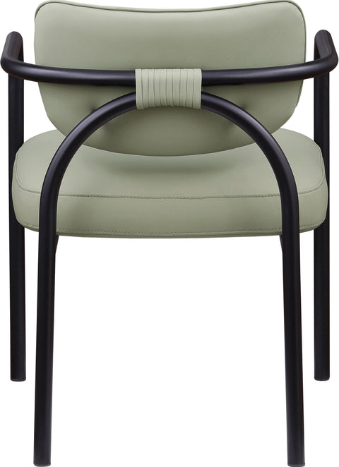 Nova Mint Vegan Leather Upholstered Dining Chair, 2-Piece