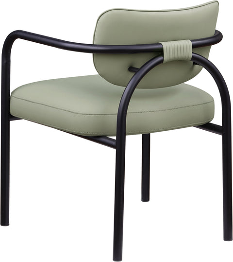 Nova Mint Vegan Leather Upholstered Dining Chair, 2-Piece