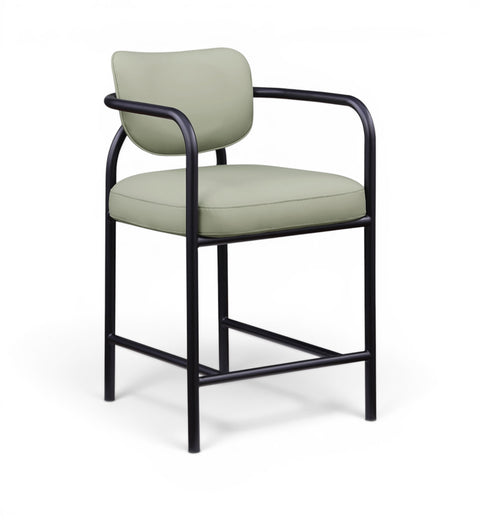 Nova Mint Vegan Leather Upholstered Counter Stool, 1 Piece