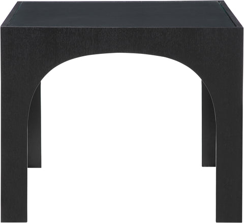 Sage 36.25" Black Tempered Glass Top Dining Table, 1 Piece