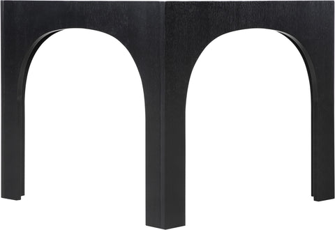 Sage 36.25" Black Tempered Glass Top Dining Table, 1 Piece