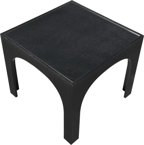 Sage 36.25" Black Tempered Glass Top Dining Table, 1 Piece