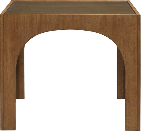 Sage 36.25" Brown Tempered Glass Top Dining Table, 1 Piece