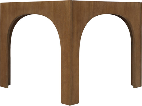 Sage 36.25" Brown Tempered Glass Top Dining Table, 1 Piece