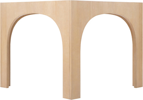 Sage 36.25" Natural Tempered Glass Top Dining Table, 1 Piece