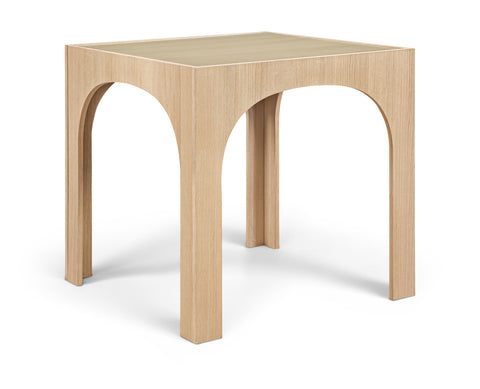 Sage 36.25" Natural Tempered Glass Top Counter Height Table, 1 Piece