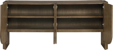 Linden Brown Solid Wood Sideboard/Buffet, 1 Piece