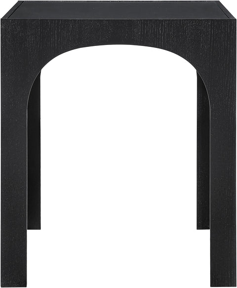 Sage 36.25" Black Tempered Glass Top Bar Height Table, 1 Piece
