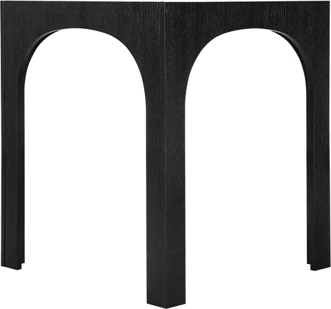 Sage 36.25" Black Tempered Glass Top Bar Height Table, 1 Piece