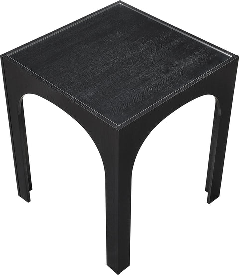 Sage 36.25" Black Tempered Glass Top Bar Height Table, 1 Piece