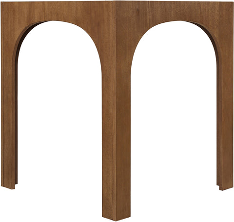 Sage 36.25" Brown Tempered Glass Top Bar Height Table, 1 Piece