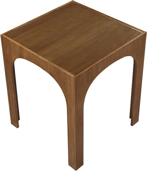 Sage 36.25" Brown Tempered Glass Top Bar Height Table, 1 Piece