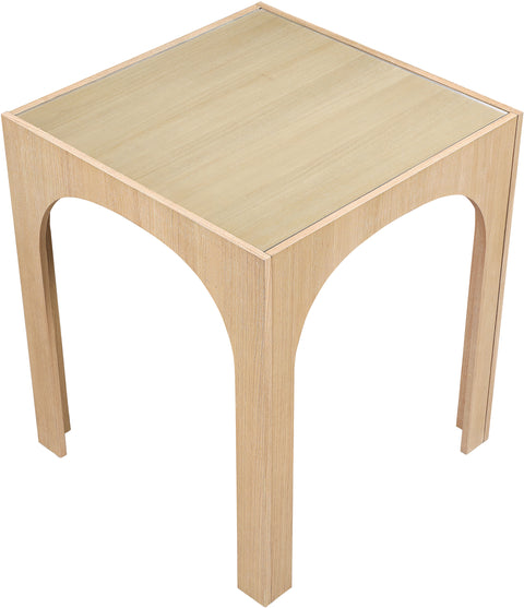 Sage 36.25" Natural Tempered Glass Top Bar Height Table, 1 Piece