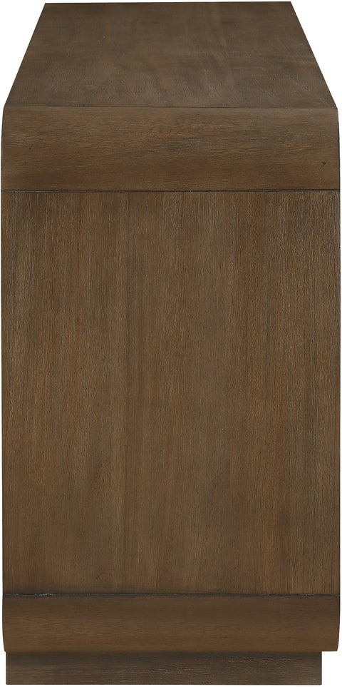 Prescott Brown Solid Wood And Brown Cane Sideboard / Buffet, 1 Piece