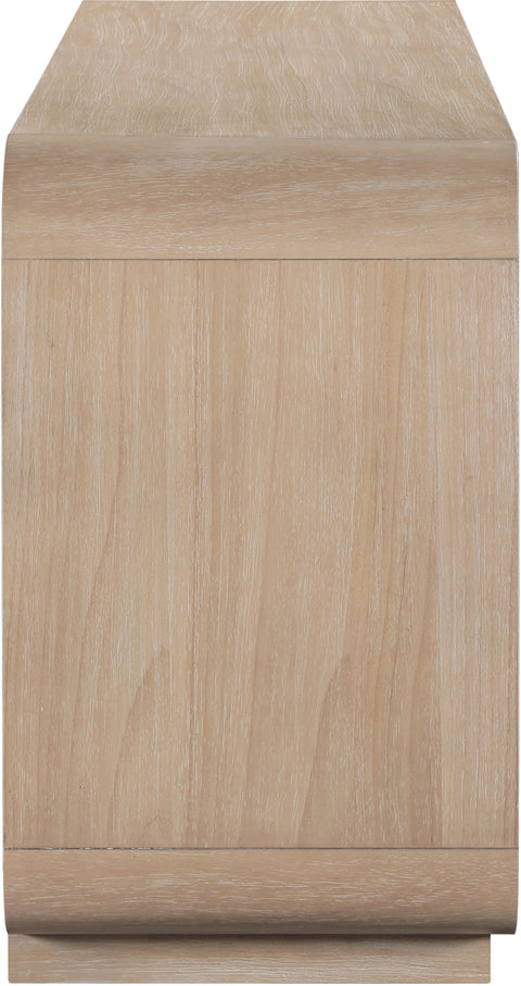 Prescott Natural Solid Wood And Natural Cane Sideboard / Buffet, 1 Piece