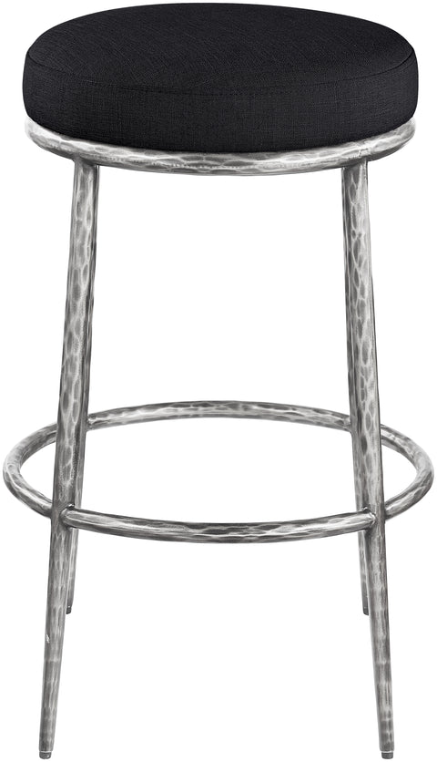 Orla Black Performance Fabric Upholstered Bar Stool, 1 Piece (Style 2)