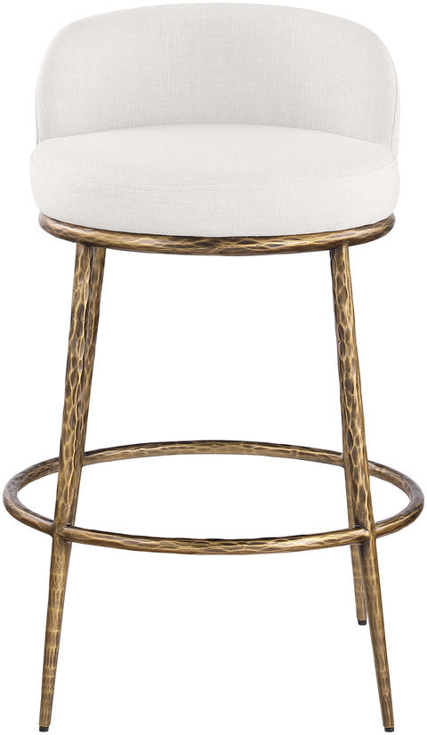 Orla Cream Performance Fabric Upholstered Bar Stool, 1 Piece (Style 4)