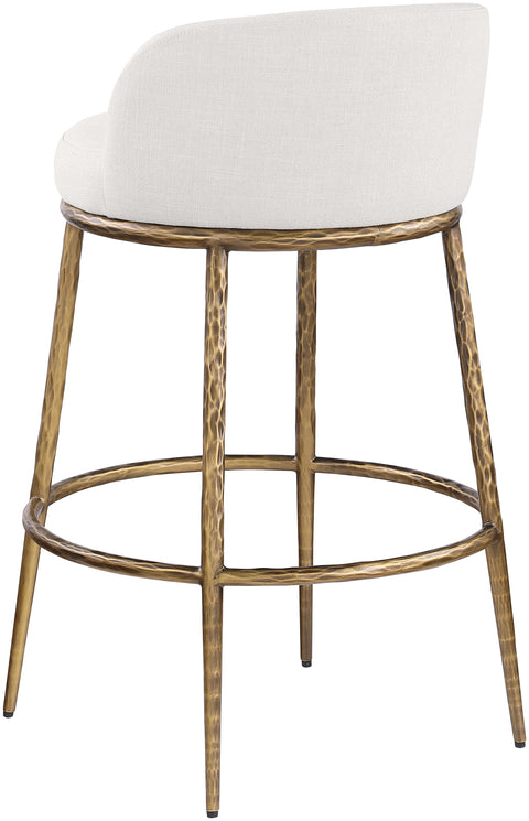 Orla Cream Performance Fabric Upholstered Bar Stool, 1 Piece (Style 4)