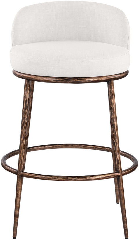 Orla Cream Performance Fabric Upholstered Bar Stool, 1 Piece (Style 5)