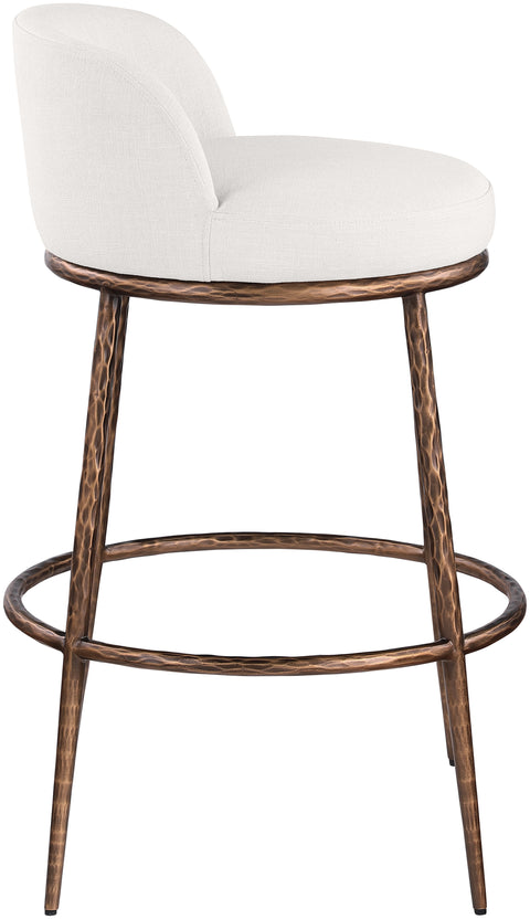 Orla Cream Performance Fabric Upholstered Bar Stool, 1 Piece (Style 5)
